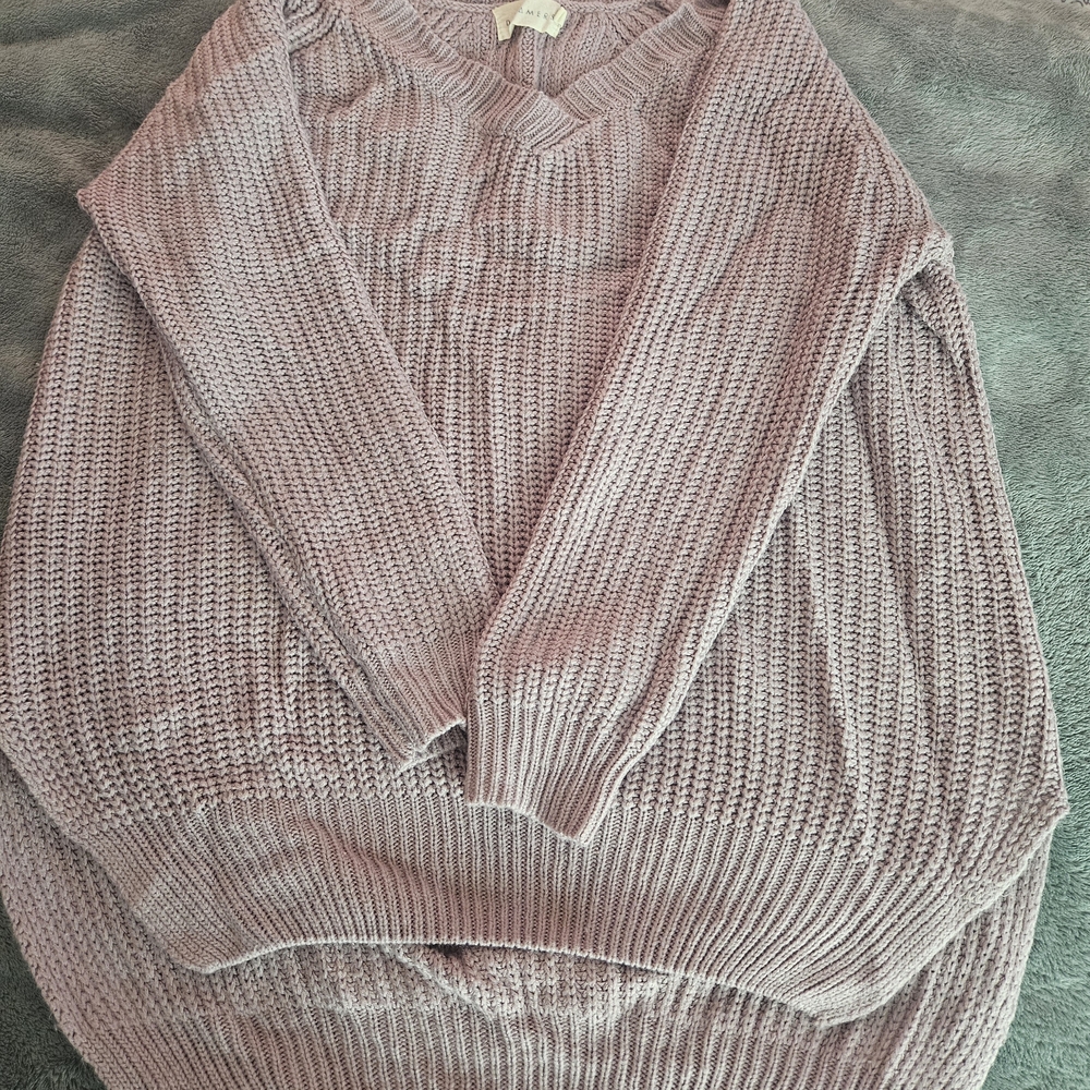 Dreamers Lilac V-Neck Sweater